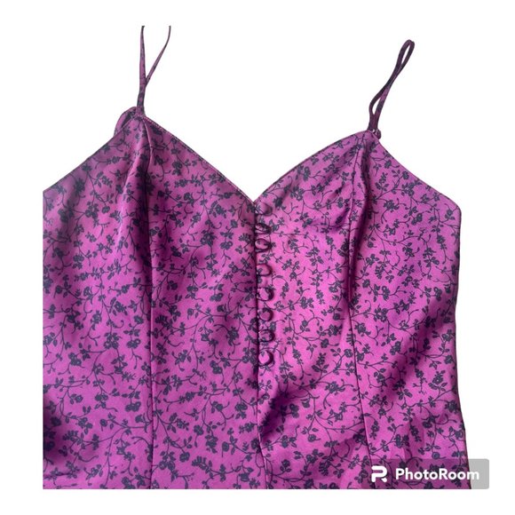 URBAN OUTFITTERS satin slip dress / romper size Small - Picture 6 of 7